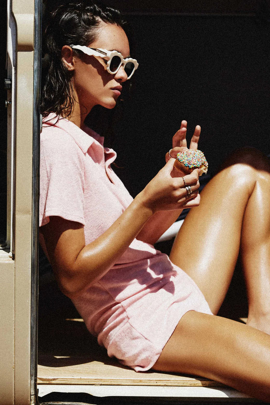 Its Now Cool Peaches Terry Playsuit INC404