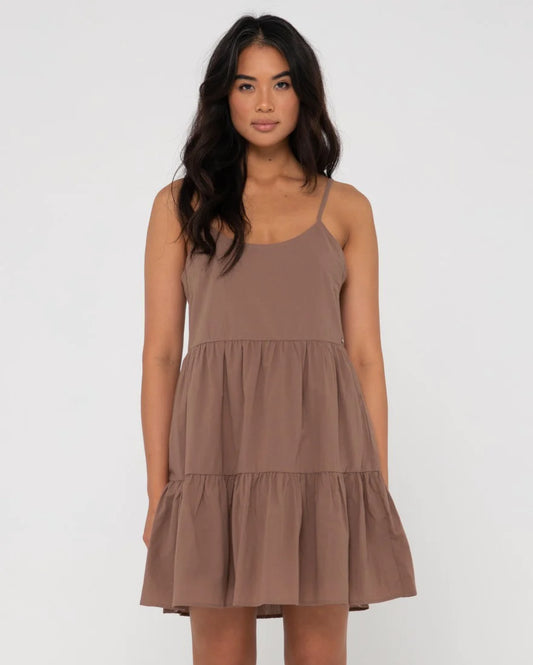 Rusty Heather Slip Dress Cappuccino DRL1242