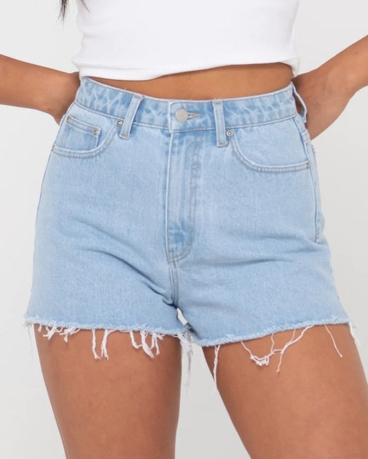 Rusty Penny Kick Sky Blue Flare Denim Short WKL0683