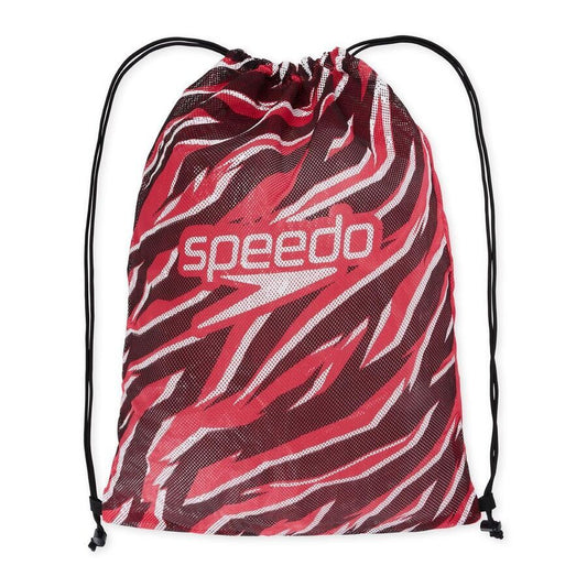 Speedo Red Printed Mesh Bag