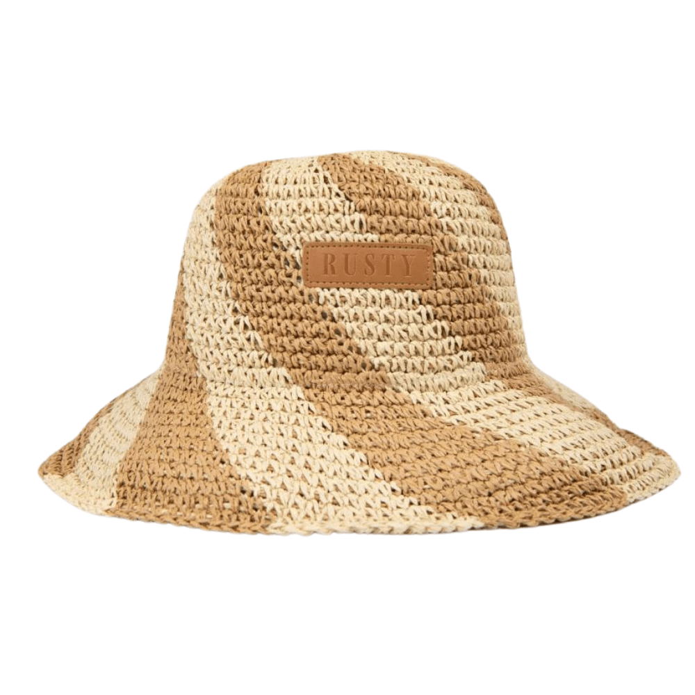 Rusty Natural/Caramel Sundae Swirl Straw Hat