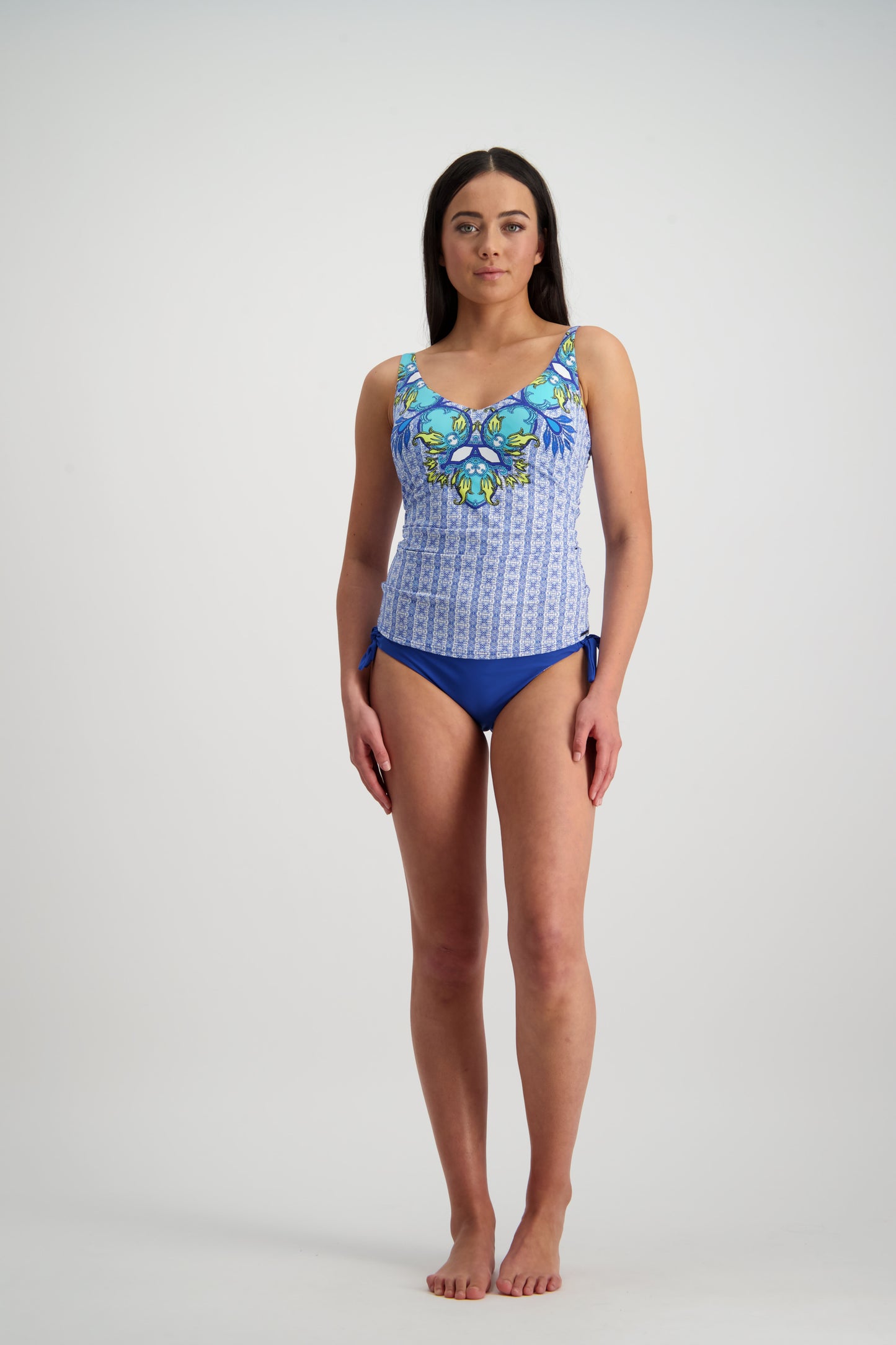 Moontide Bohemian Aesthetic U/W V-Neck Tankini M3485BA